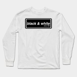 Black and White Derby Long Sleeve T-Shirt